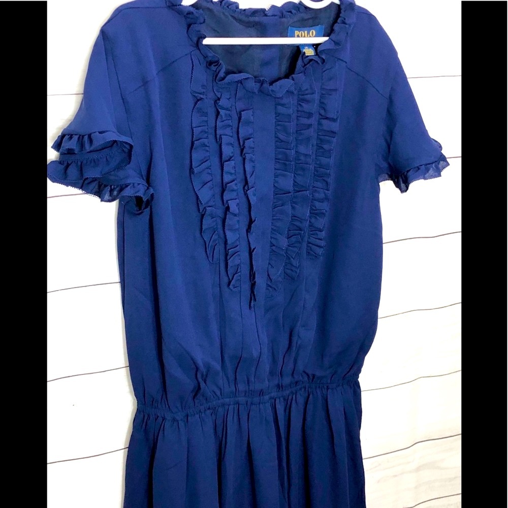 NWT Polo Ralph Lauren Navy Girls Dress